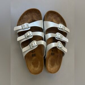 Birkenstock Florida Silver Birko